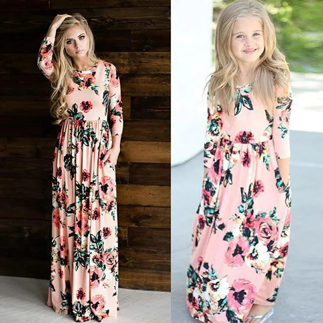 Bohemian Bonds Floral Maxi Dress — A Peaceful Sundress Moment for Mom & Daughter