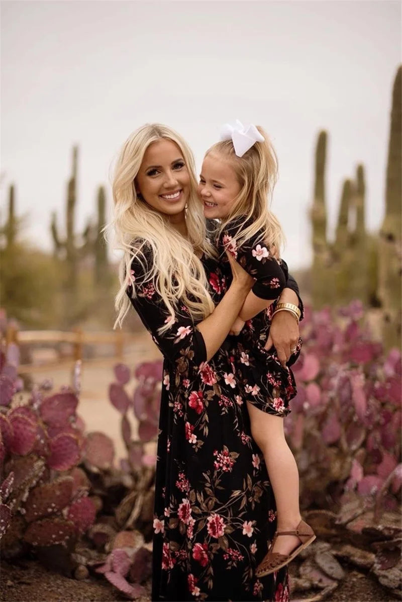 Worlds of Love Spring Dress — Memory-Building Blooms for Mom & Daughter (1–9 Years)