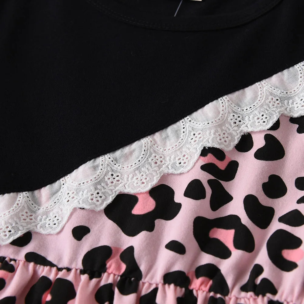 Leopard Love Casual Dress — A Memory-Building Spring Look for Mom & Kids