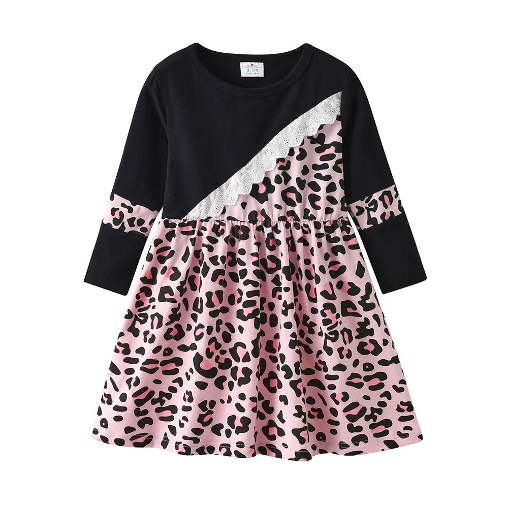 Leopard Love Casual Dress — A Memory-Building Spring Look for Mom & Kids