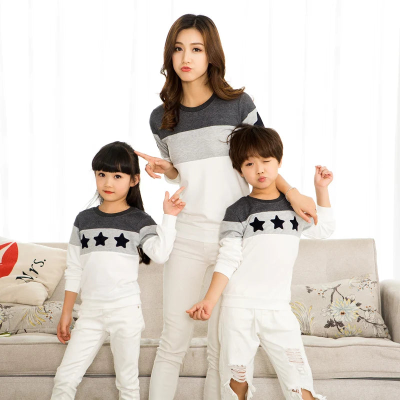 Starlit Love Embroidery T-Shirt — A Memory-Building Family Look for All Ages
