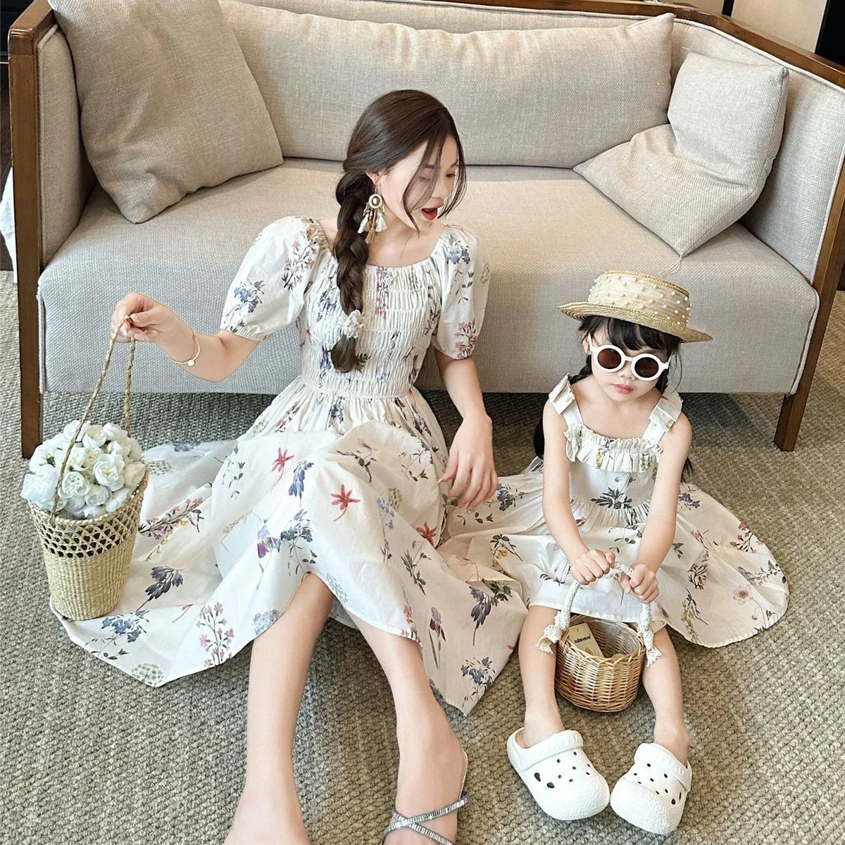 Worlds of Love Vacation Set — Memory-Building Family Harmony Dresses, Shirts & Baby Bodysuit