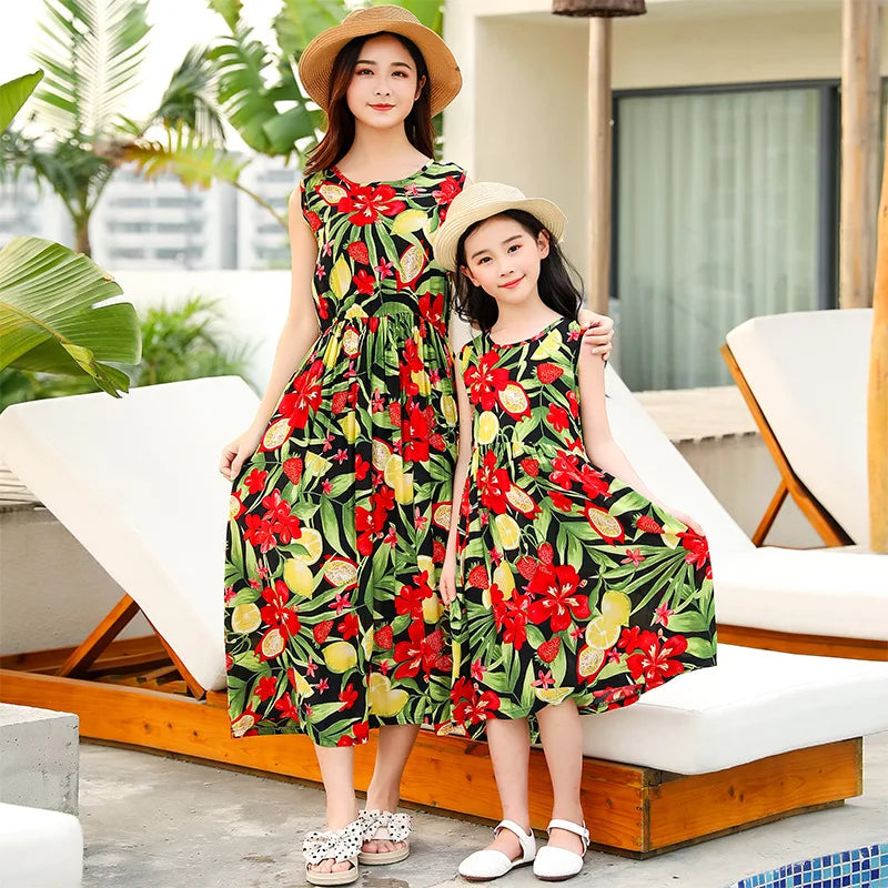 Blooming Memories Floral Sundress — A Love-Filled Beach Day for Mom & Daughter
