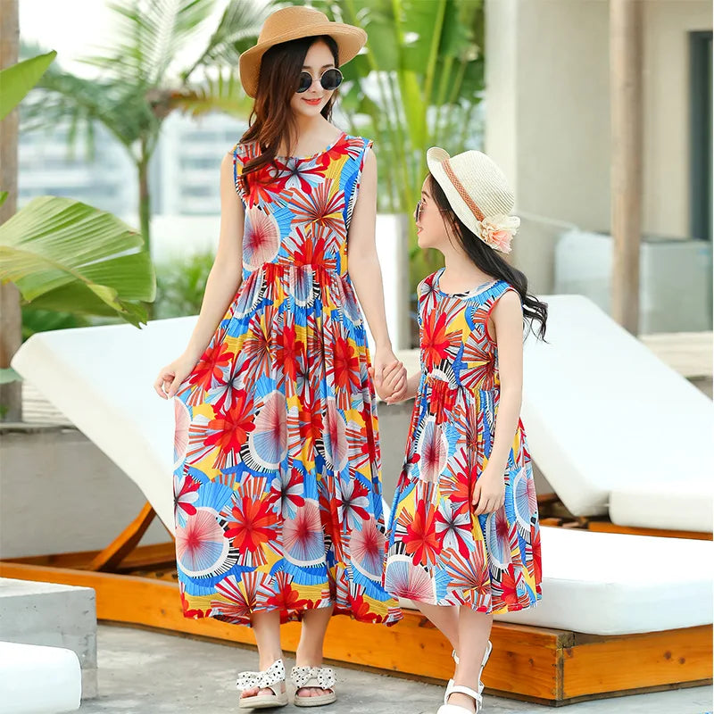 Blooming Memories Floral Sundress — A Love-Filled Beach Day for Mom & Daughter