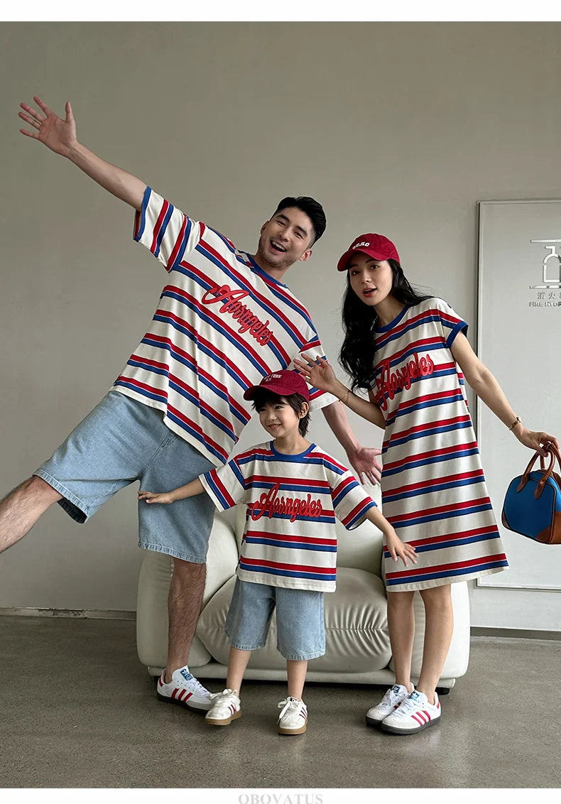 Striped Together Family Set — A Memory-Building Summer Vacation Look for the Whole Family