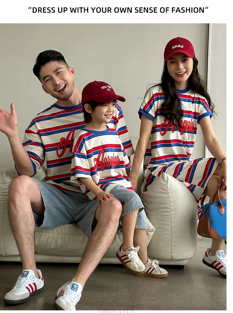 Striped Together Family Set — A Memory-Building Summer Vacation Look for the Whole Family