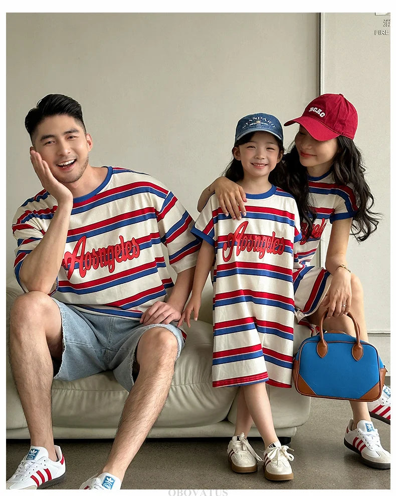 Striped Together Family Set — A Memory-Building Summer Vacation Look for the Whole Family