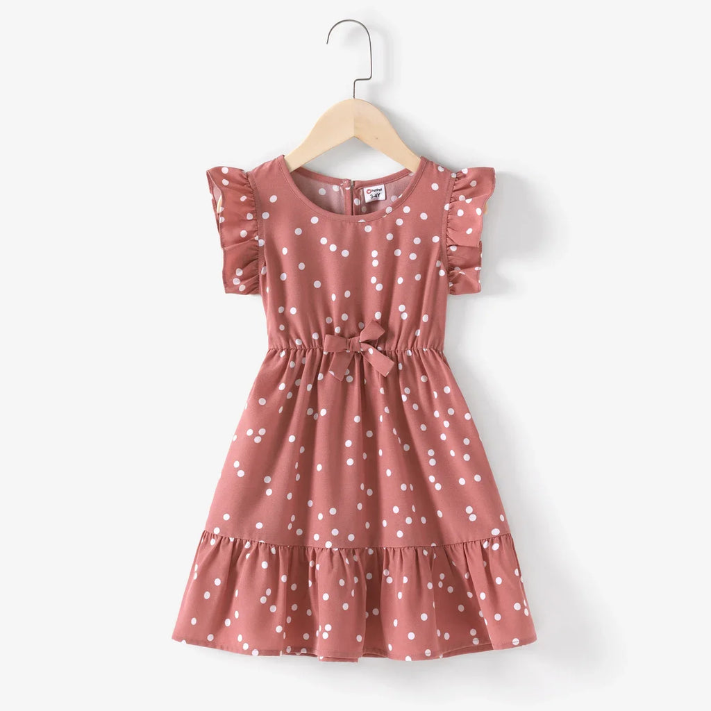 Worlds of Love Dot Wrap Dress — A Ruffle Flutter Memory for Mom & Daughter