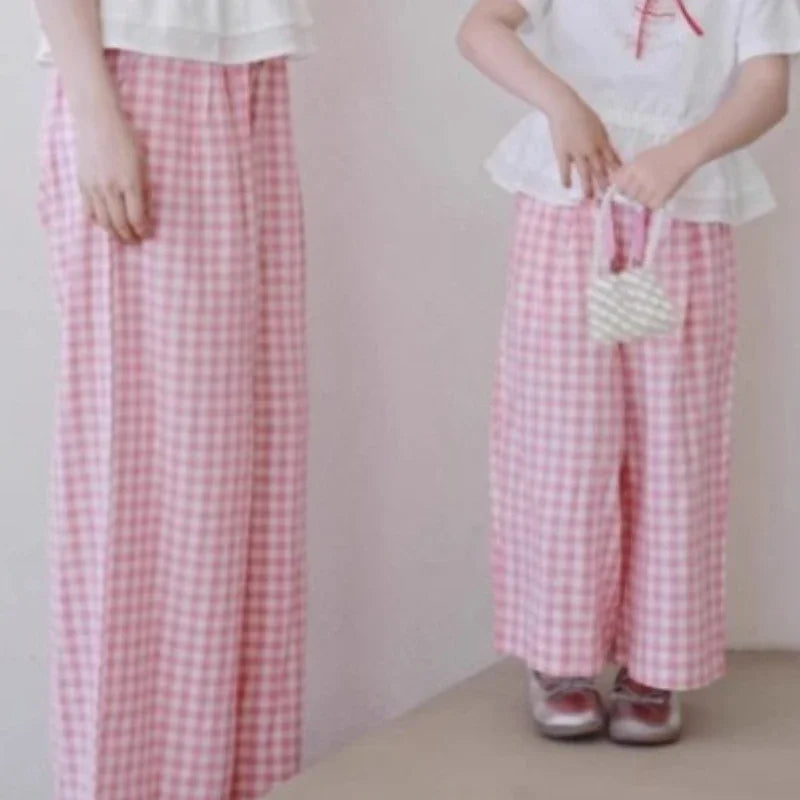 Peaceful Getaway Checkered Set — A Memory-Building Summer Vacation Suit for Mom & Daughter