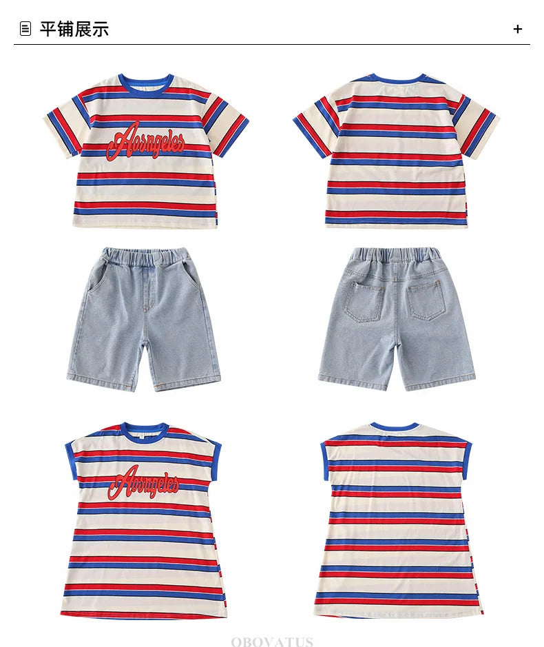 Striped Together Family Set — A Memory-Building Summer Vacation Look for the Whole Family