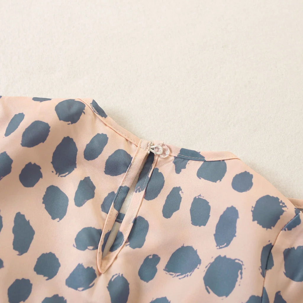 Autumn Bonds Polka Dot Dress — A Memory-Building Long Sleeve Look for Mom & Child