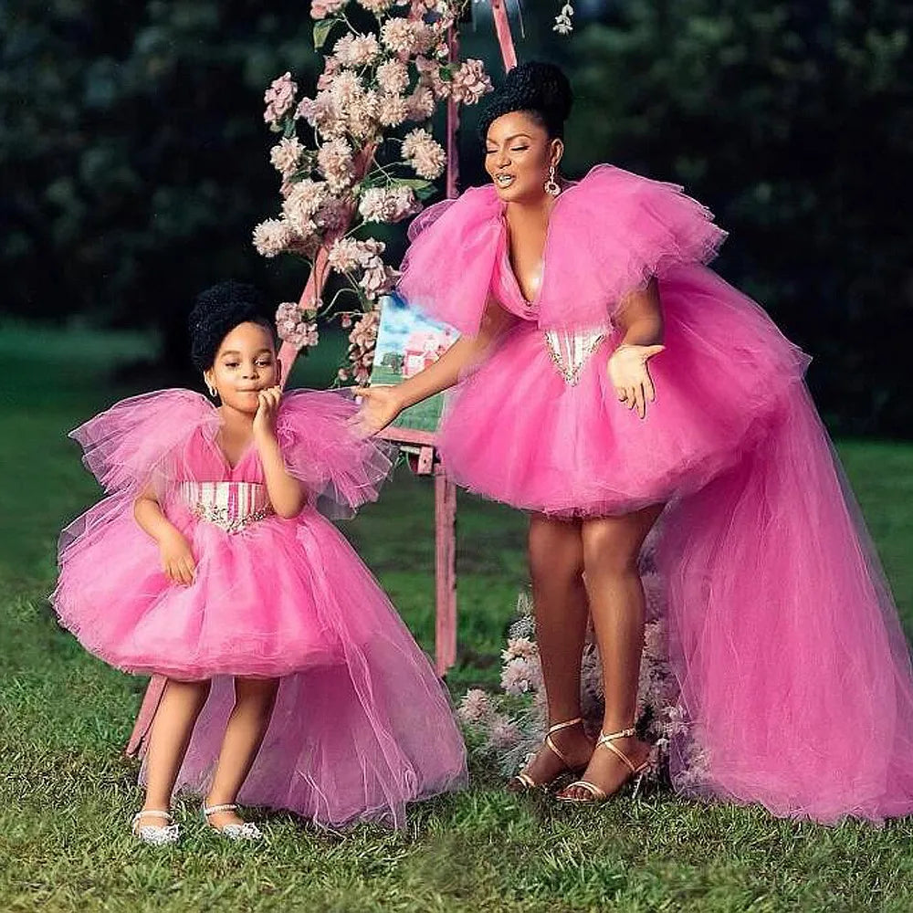 Picture-Perfect Love Tulle Dress — A Memory-Building Photo Shoot Gown for Mom & Daughter
