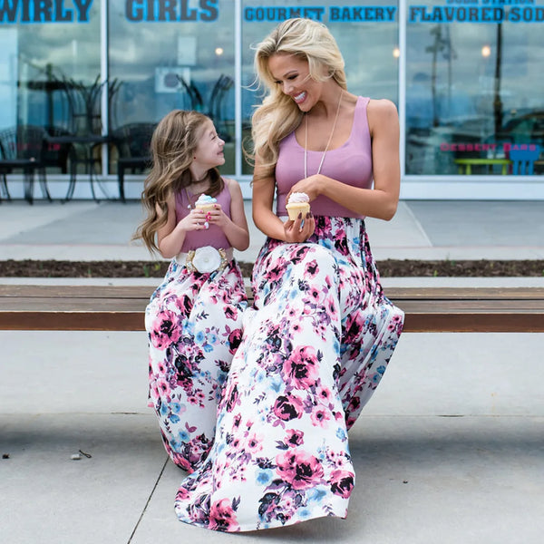 Worlds of Love Floral Print Dress — A Memory-Building Color Story for Mom & Child