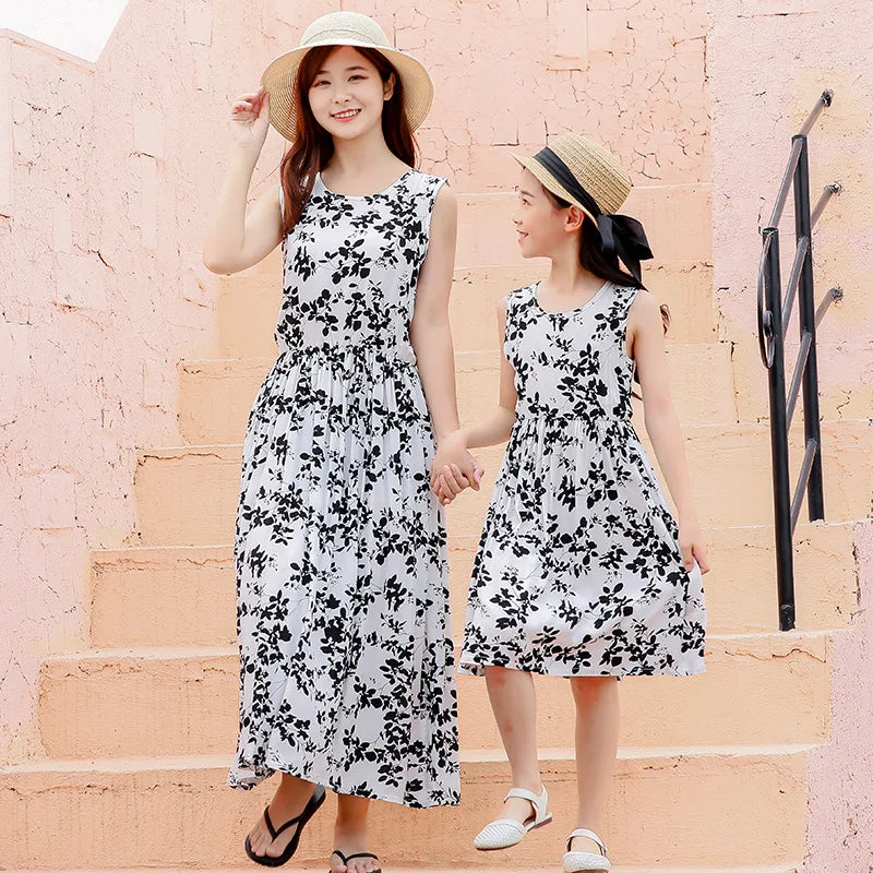 Blooming Memories Floral Sundress — A Love-Filled Beach Day for Mom & Daughter