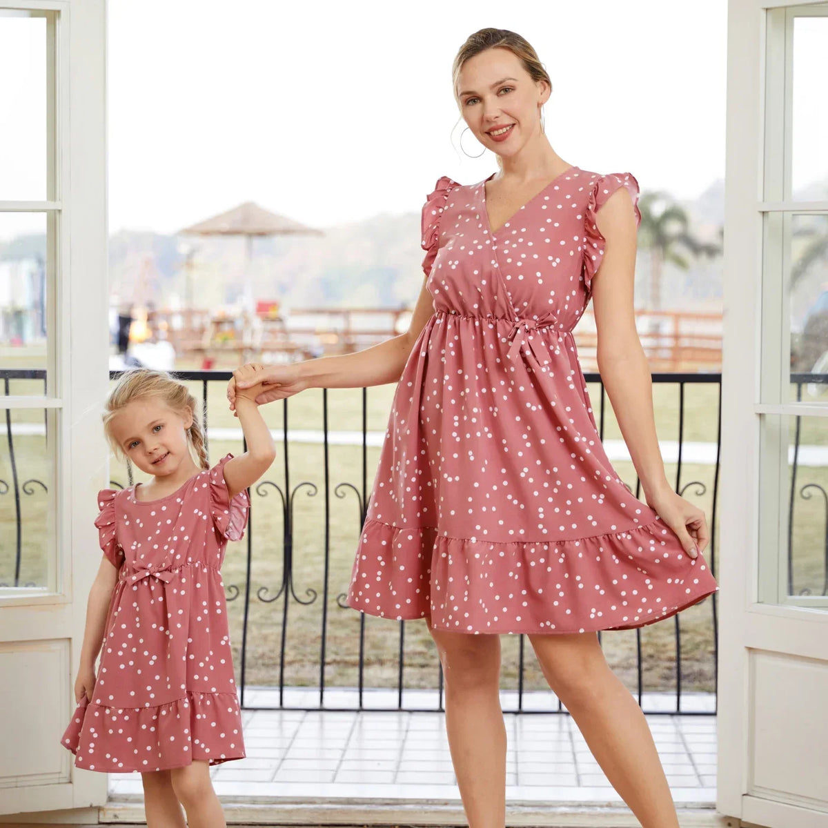 Worlds of Love Dot Wrap Dress — A Ruffle Flutter Memory for Mom & Daughter