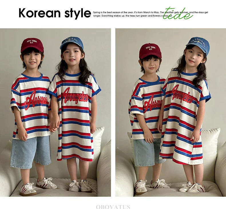 Striped Together Family Set — A Memory-Building Summer Vacation Look for the Whole Family
