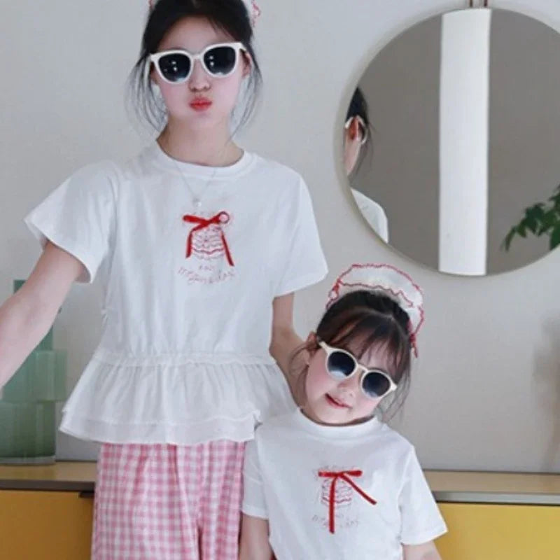 Peaceful Getaway Checkered Set — A Memory-Building Summer Vacation Suit for Mom & Daughter
