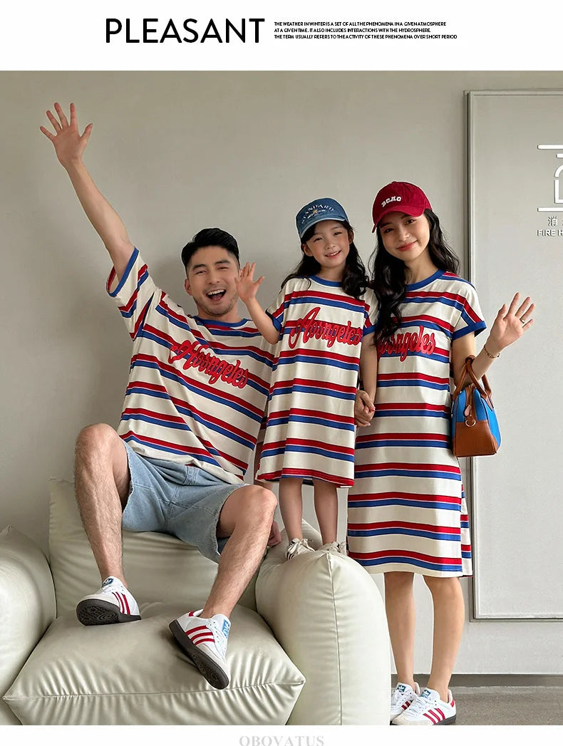 Striped Together Family Set — A Memory-Building Summer Vacation Look for the Whole Family