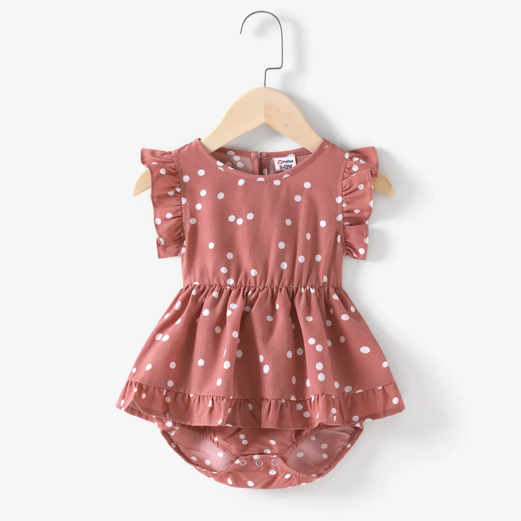 Worlds of Love Dot Wrap Dress — A Ruffle Flutter Memory for Mom & Daughter