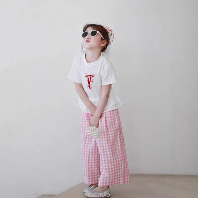 Peaceful Getaway Checkered Set — A Memory-Building Summer Vacation Suit for Mom & Daughter