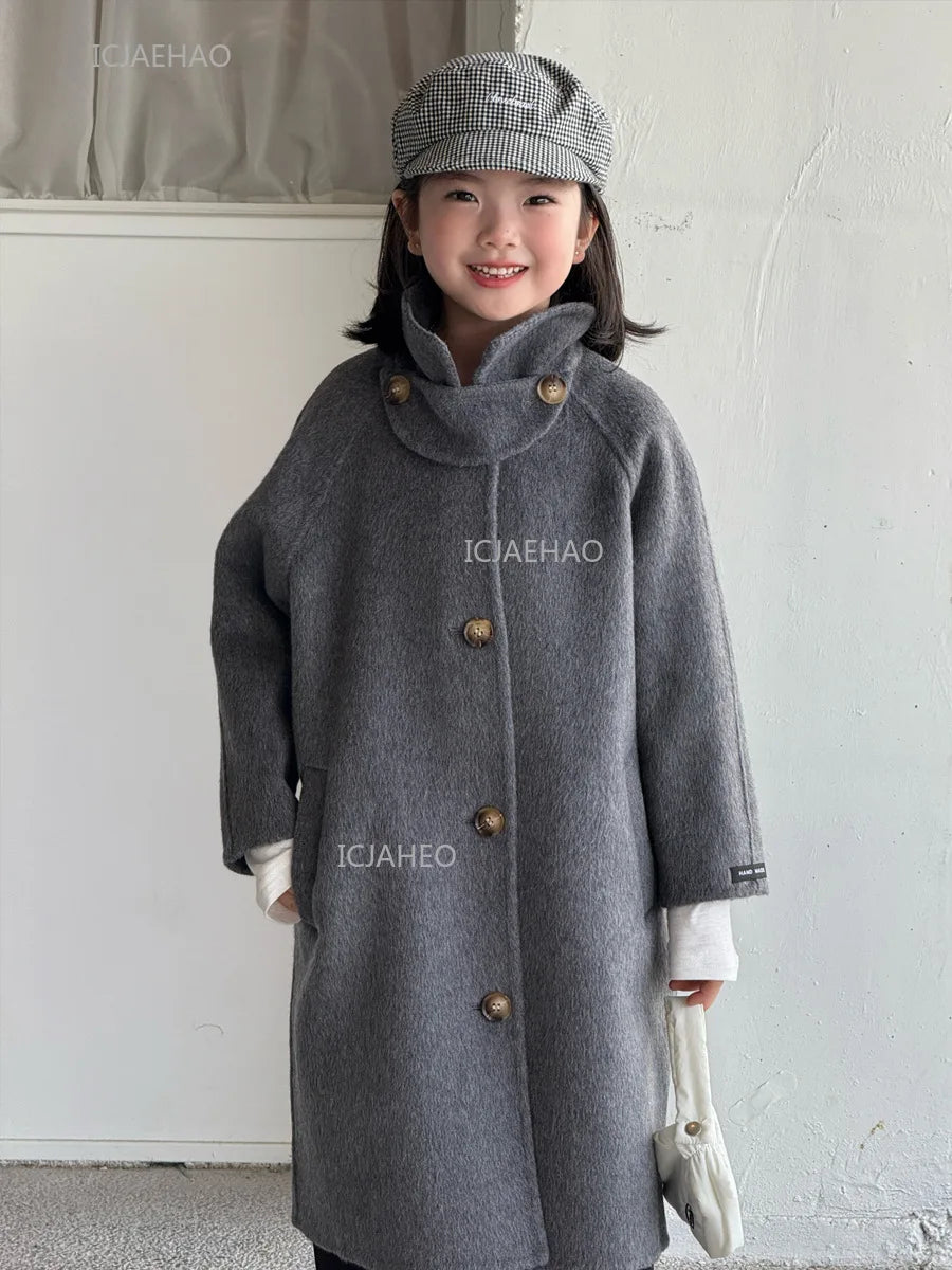 Wrapped in Warmth Wool Coat — A Memory-Building Winter Look for Mom & Kids