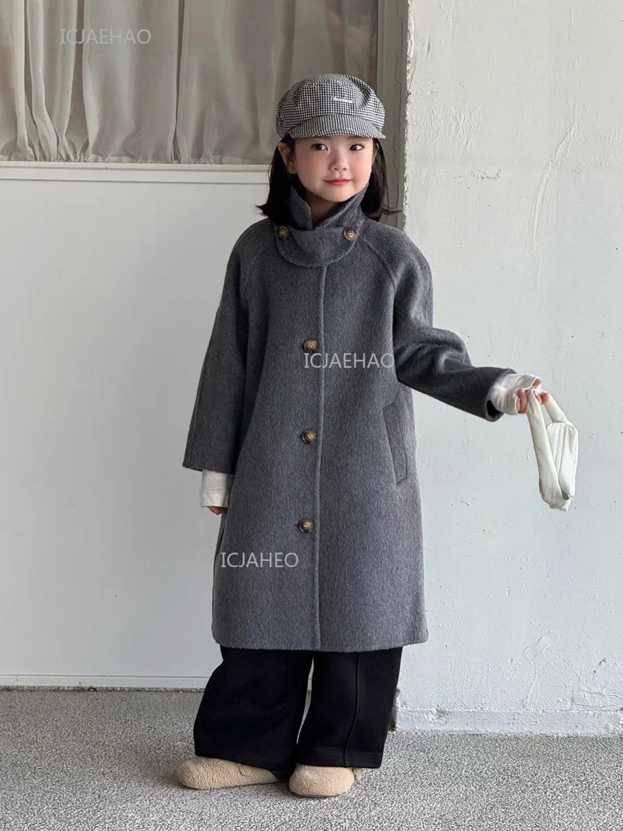 Wrapped in Warmth Wool Coat — A Memory-Building Winter Look for Mom & Kids