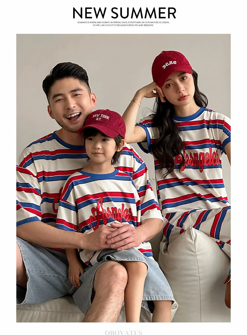 Striped Together Family Set — A Memory-Building Summer Vacation Look for the Whole Family