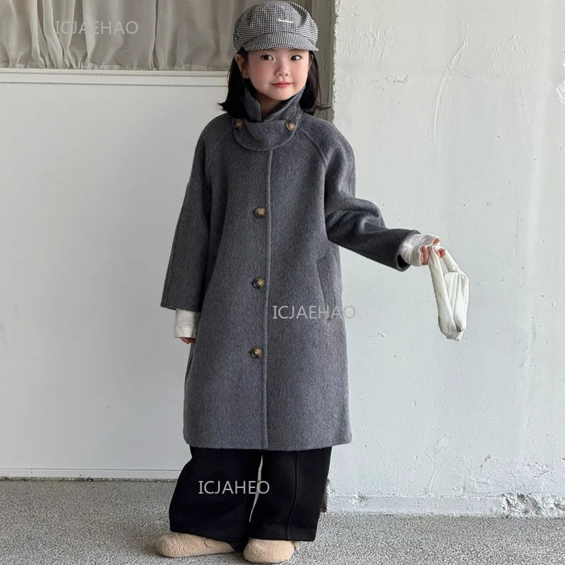 Wrapped in Warmth Wool Coat — A Memory-Building Winter Look for Mom & Kids