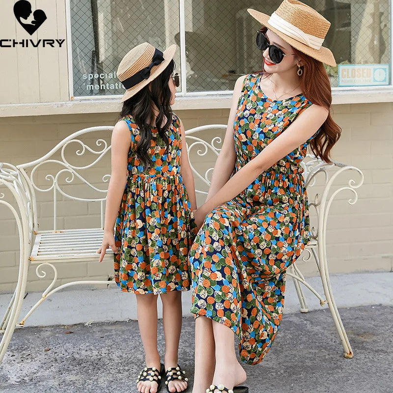 Blooming Memories Floral Sundress — A Love-Filled Beach Day for Mom & Daughter