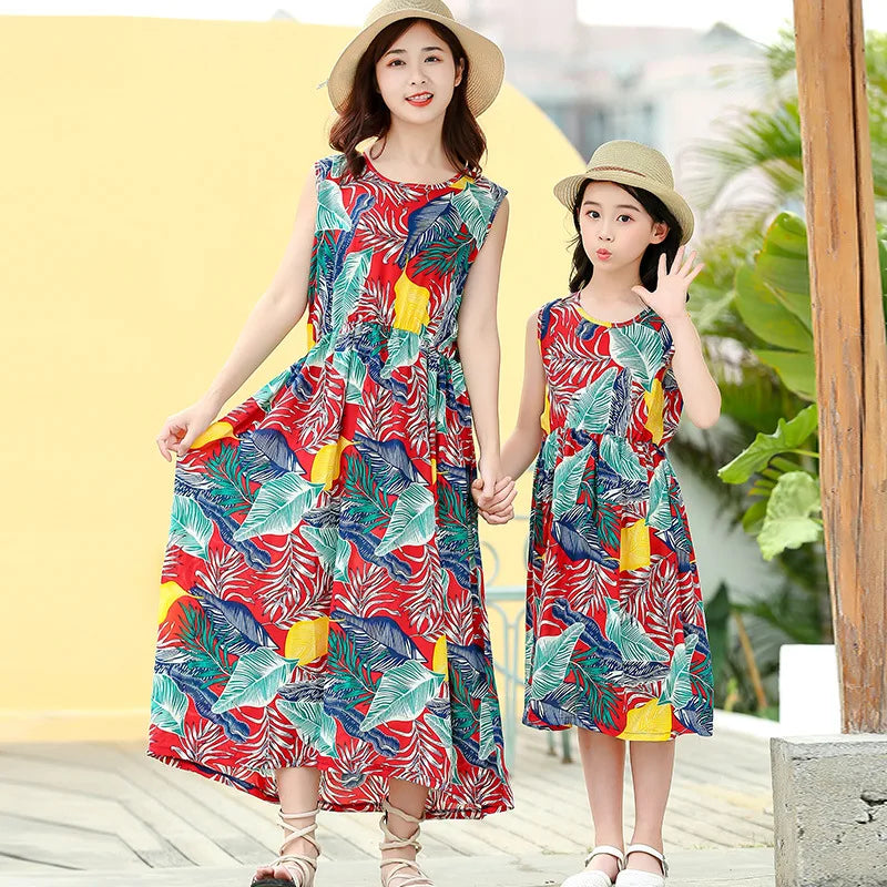 Blooming Memories Floral Sundress — A Love-Filled Beach Day for Mom & Daughter