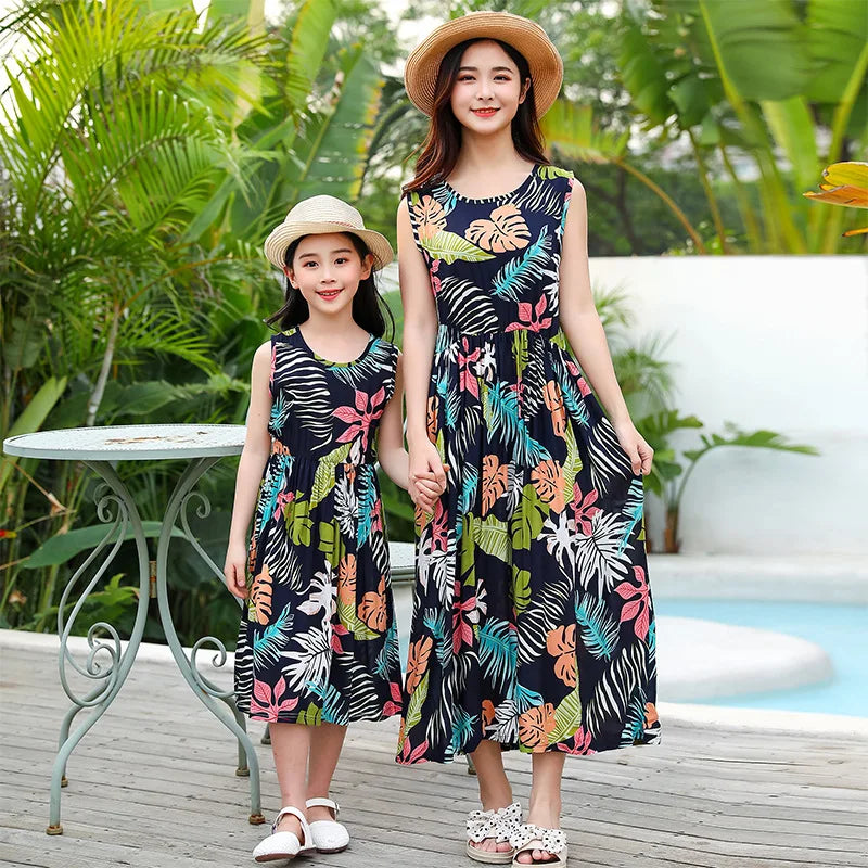 Blooming Memories Floral Sundress — A Love-Filled Beach Day for Mom & Daughter