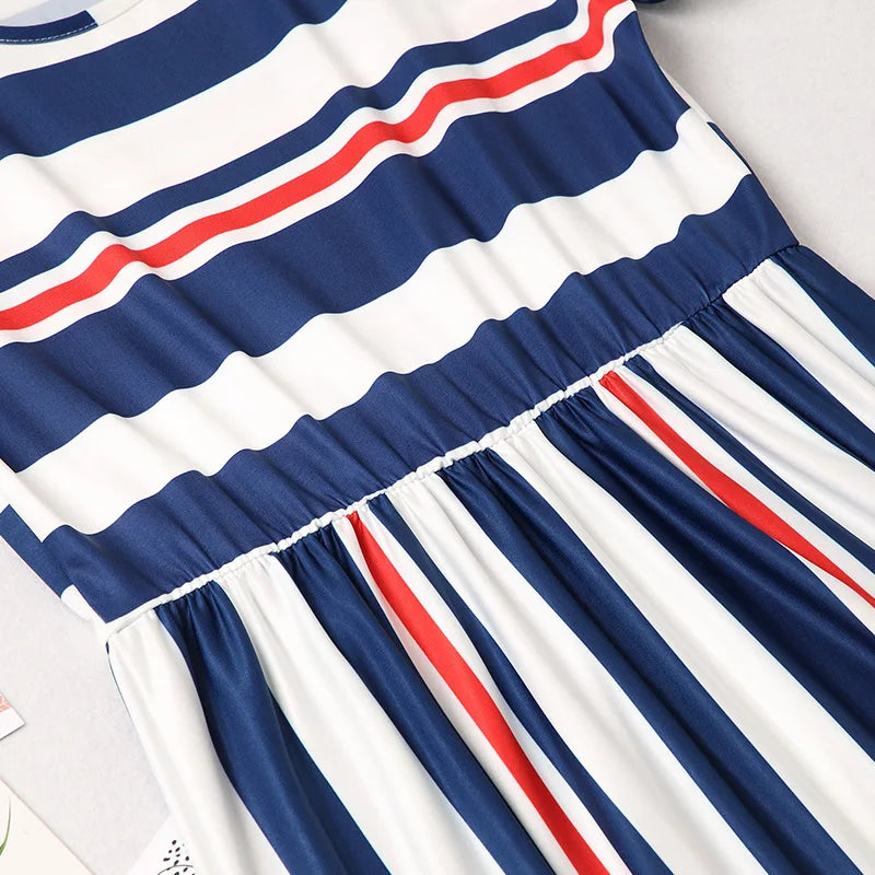 Sunshine Stripes Matching Suit — A Memory-Building Short Sleeve Set for Mom & Daughter